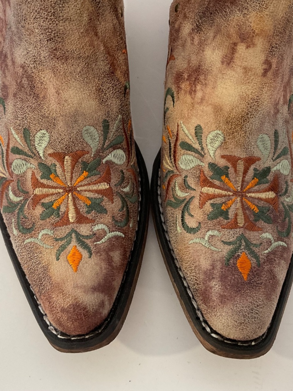 ROPER Women's Ava Floral Embroidered Ankle Booties Size 8 NEW - Picture 8 of 10